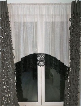 ГИПУРА БАХРА БЕЛАЯ Кружево 20 см. Штора УКРАШЕНИЕ ШТОР И ШТОР ЦВЕТОМ