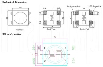 WS2812B Программируемый адресный RGB-светодиод Arduino