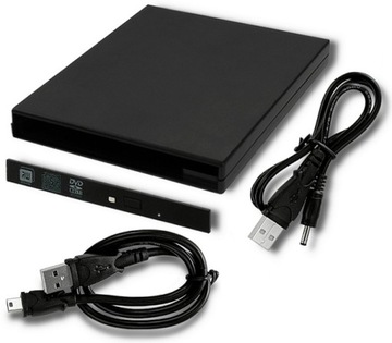Корпус/отсек для оптического привода SATA CD/DVD | USB2.0 | 9,5 мм