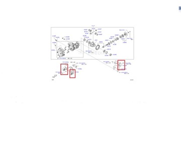 DAIHATSU TERIOS J2 TULEJE PRZEDNIEGO MOSTU KPL
