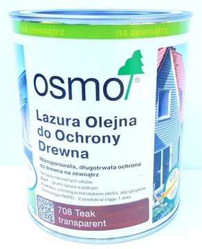 Osmo 708 Lazura Olejna 0,125 l Teak