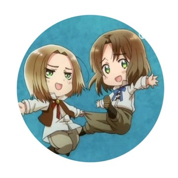 Przypinka Anime Hetalia Polska i Litwa 58 mm