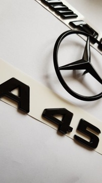 Mercedes C E A CLA GLA C63 Черный значок AMG