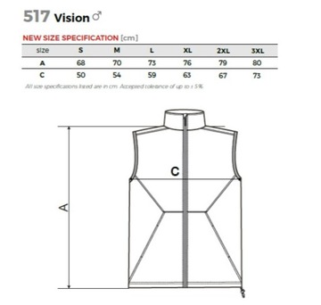 Kamizelka Adler Vision M MLI-51759 2XL