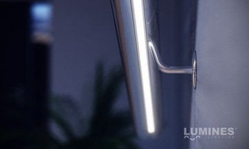 АЛЮМИНИЕВЫЙ ПРОФИЛЬ для LED X 2M SILVER с ЛАМПОЙ