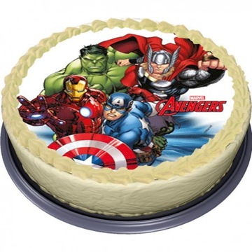 B.GRUBY OPŁATEK NA TORT Avengers Hulk America 20CM