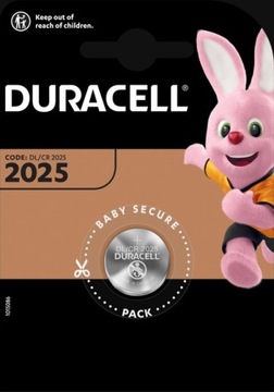 BATERIE Litowe Duracell 3V CR2025