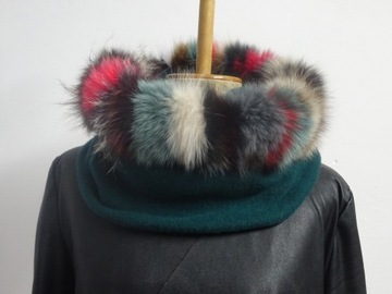 KOMIN,SZAL ,SZALOKAPTUR OBSZYTY FUTREM LISA