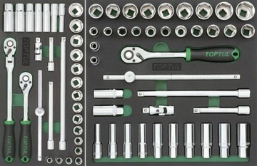 ИНСТРУМЕНТАЛЬНАЯ ТЕЛЕЖКА С ОБОРУДОВАНИЕМ TOPTUL GV-27909+88
