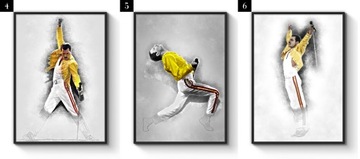 Kolekcja Grafiki Plakaty Freddie Mercury Queen A3