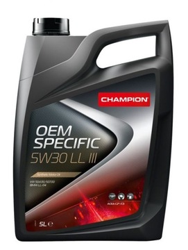 OLEJ CHAMPION OEM SPECIFIC 5W30 LL III 5L