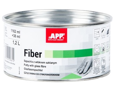 Szpachla z włóknem szklanym z utwardzaczem ZIELONA | Fiber 1200ml | APP