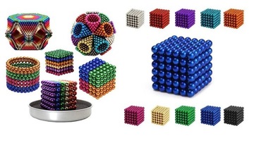 ШАРЫ МАГНИТНЫЕ БЛОКИ NEOCUBE 5мм 216 серебро