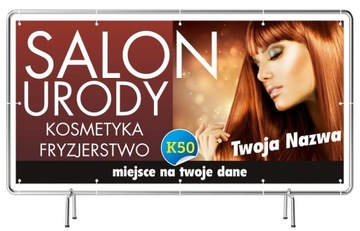 Baner reklamowy 2x1 - Kosmetyczka - Projekt Gratis