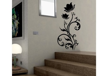 Наклейка ЦВЕТОК 95см для ванной на стекло - ЦВЕТА