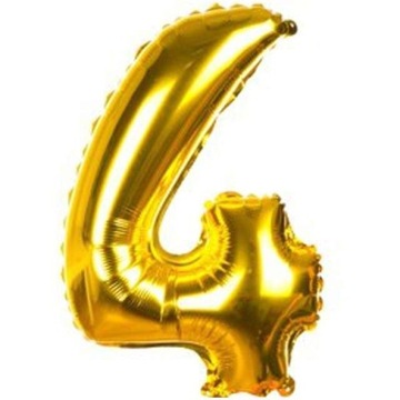 BALON FOLIOWY CYFRA CZTERY 