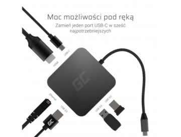 USB-C HUB 6in1 адаптер SAMSUNG DEX Galaxy S8 S9 S10
