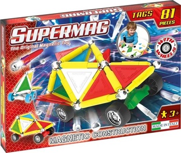 SUPERMAG WHEELS KLOCKI MAGNETYCZNE AUTO KÓŁKA 81EL