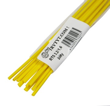 Трубка термоусадочная РТС-3,2/1,6ЗО желтая