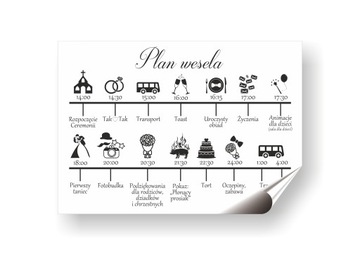 PLAN WESELA PERSONALIZACJA PLAKAT A2