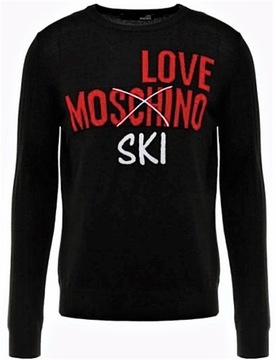 LOVE MOSCHINO oryginalny sweter r. S