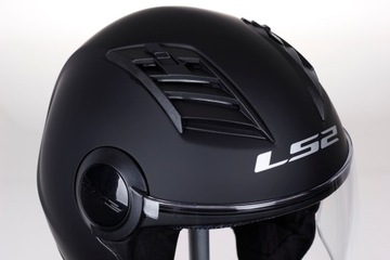 LS2 OF562 ШЛЕМ AIRFLOW ЧЕРНЫЙ MAT JET ОТКРЫТЫЙ