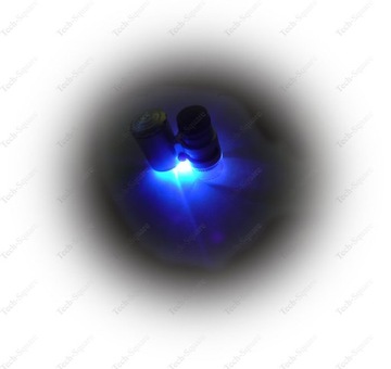 Карманный мини-микроскоп УЛЬТРАФИОЛЕТ x60 с лупой