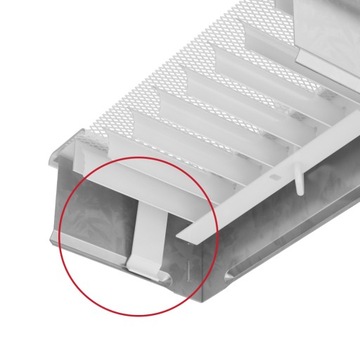 Решетка каминная вентиляционная кремовая со сдвижной створкой, 17х30, прямоугольная