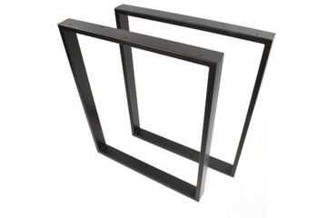 Nogi metalowe do stołu biurka 2szt 60x72cm loft industrial profil 6x2cm