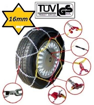 ŁAŃCUCHY ŚNIEGOWE BUS SUV 215/75/16 225/75/16 235/65r16 22570R16 KN245