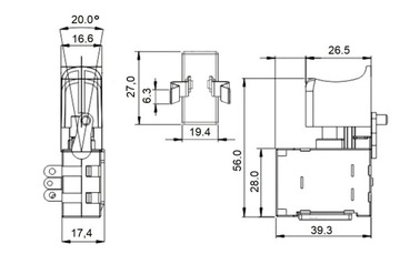 Переключатель включения/выключения Переключатель отвертки HECHT