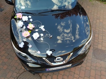 Dekoracja samochodu ozdoby na auto do ślubu A35