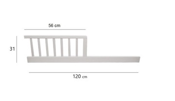 ПЕРИЛА/ЗАБОР ДЛЯ БЕЛОЙ ДЕТСКОЙ кроватки