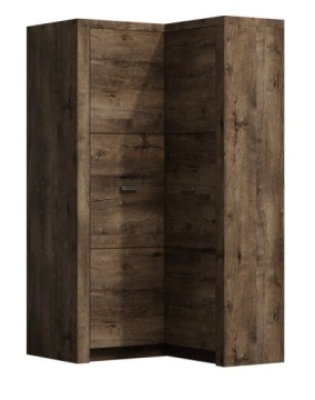 I14 SZAFA NAROŻNA ROGOWA L JESION craft biały 90