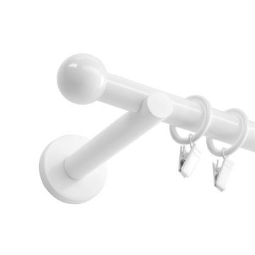 БЕЛЫЙ МЕТАЛЛИЧЕСКИЙ КАРДИН FI 19 мм / 140 см РАЗЛИЧНЫЕ МОДЕЛИ