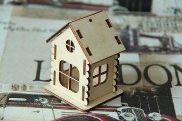 Декорации Лес в стекле Мини-деревянный домик