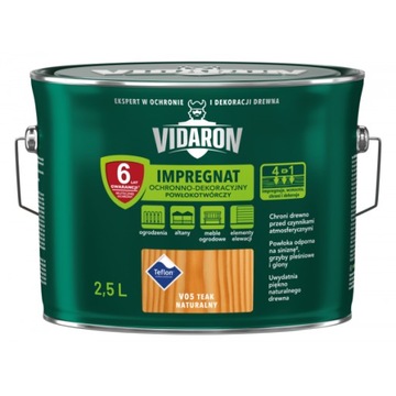 VIDARON Impregnat dekoracyjny 2.5L Tek Naturalny
