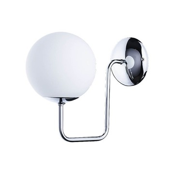 Lampa kinkiet loft chrom szkło kula GOJA 1702 J