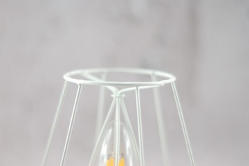 Белый каркас абажура, абажур ручной работы