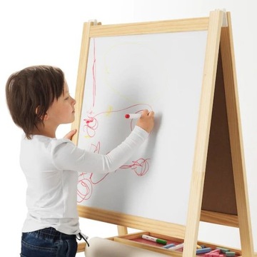 IKEA MALA Pisaki i Gąbka do tablicy, 4 szt KOLORY