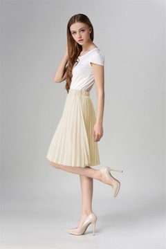 ПЛИССИРОВАННАЯ ЮБКА-МИДИ С РЕТРО-резинкой, ЦВЕТА S/M