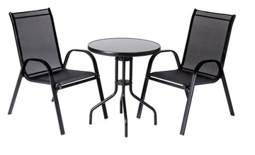 КОМПЛЕКТ ИЗ СТОЛИКА И 2 СТУЛЬЕВ ДЛЯ ТЕРРАСЫ, БАЛКОНА, САДА