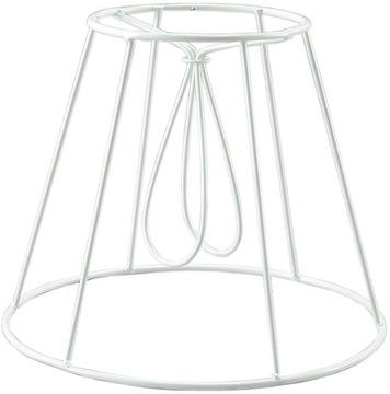 biały stelaż do abażuru do lamp abażur handmade