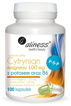 ALINESS CYTRYNIAN MAGNEZU I POTASU WITAMINA B6 100