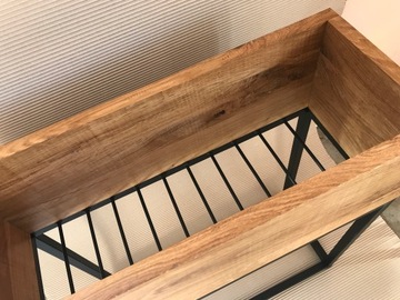 Промышленная подставка для цветов LOFT, большая LONG OAK FLOWER POT
