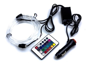 ВНУТРЕННЕЕ ОСВЕЩЕНИЕ LED RGB НЕОНОВОЕ ВОЛОКОННО-ОПТИЧЕСКОЕ 500см