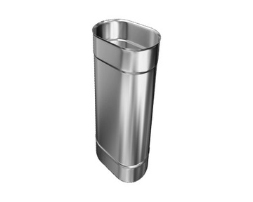 RURA 0,5 m OWALNA 130/200 1.0 mm KWASO-ŻAROODPORNA