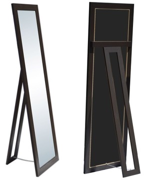 Lustro w ramie STOJĄCE 160x50 wenge wąska noga