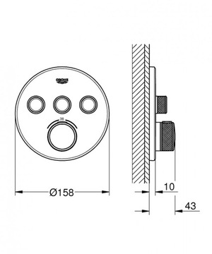 Термостат Grohe Grohtherm Smartcontrol 29121000