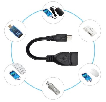 Адаптер MICRO USB B USB A gn. OTG на ходу CRF